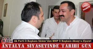 Ak Parti İl Başkanı Rıza Sümer ve İl Yönetimi MHP