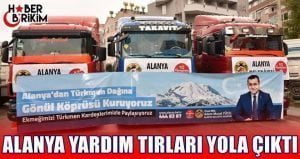 Alanya Belediyesi tarafından Bayırbucak Türkmenleri için düzenlenen kampanya kapsamında toplanan