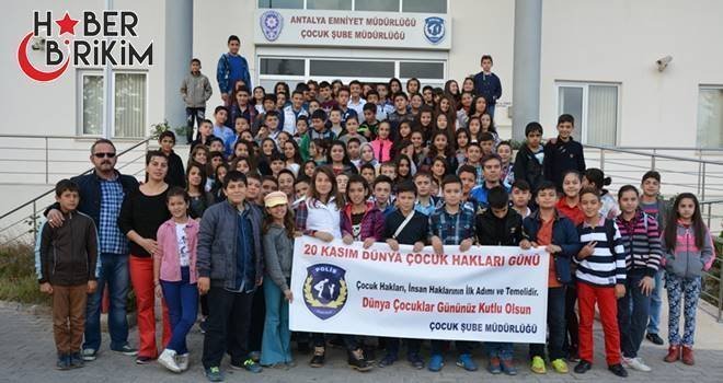 20 Kasım Dünya Çocuk Hakları Günü etkinlikleri çerçevesinde, Antalya Emniyet