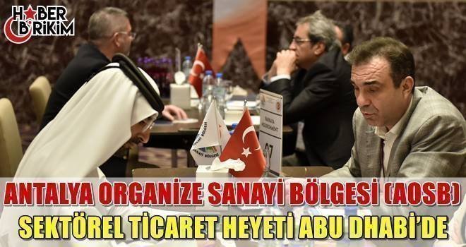 Antalya Organize Sanayi Bölgesi (AOSB) Sektörel Ticaret Heyeti, Birleşik Arap