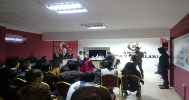 Ülkü Ocakları Antalya İl Başkanlığı liseler arası münazara ligi başlattı.