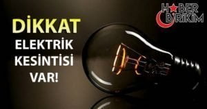 Akdeniz Elektrik Dağıtım A.Ş (Akdeniz EDAŞ) tarafından duyurulan Planlı Elektirik