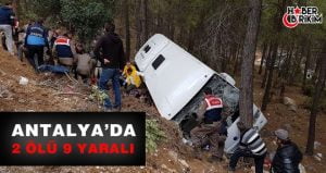 Antalya’da meydana gelen kazada ilk belirlemelere göre 2 kişi hayatını