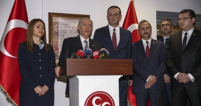 MHP Genel Başkanı Devlet Bahçeli, partisince düzenlenen Siyaset ve Liderlik