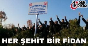 Bursa Esenevler Ülkü Ocakları’ndan “Her Şehit Bir Fidan” sloganıyla başlatılan