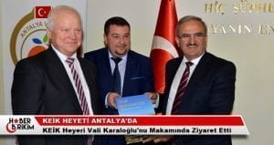 KEİK (Karadeniz Ekonomik İşbirliği Konseyi) Vali Münir Karaloğlu’nu Makamında Ziyaret