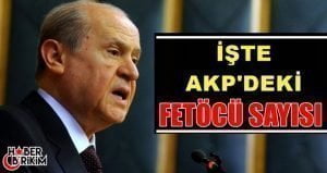 MHP Lideri Bahçeli AKP’deki Fetöcü Vekil Sayısını Açıkladı &nbsp; MHP