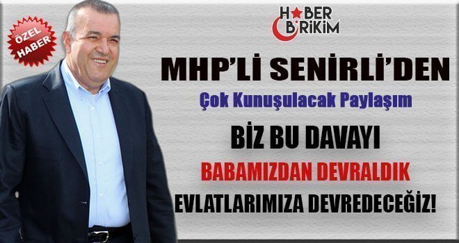 ‘Biz Bu Davayı Babamızdan Devraldık, Evlatlarımıza Devredeceğiz!’ &nbsp; Özel Haber: