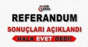 Referandum Sonuçları Açıklandı Halk ”Evet” dedi… &nbsp; Kepezliler referandumda evet