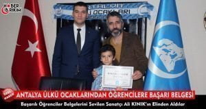 Ülkü Ocakları Antalya İl Başkanlığı Tarafından Derslerinde Başarılı olan öğrencilere