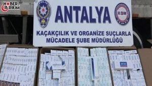ANTALYA – Kaçakçılık ve Organize Suçlarla Mücadele Şube Müdürlüğü Kaçakçılık