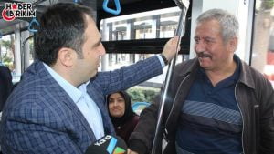 MHP Antalya İl Başkanı Aksoy Tramvayda Vatandaşlarla Buluştu