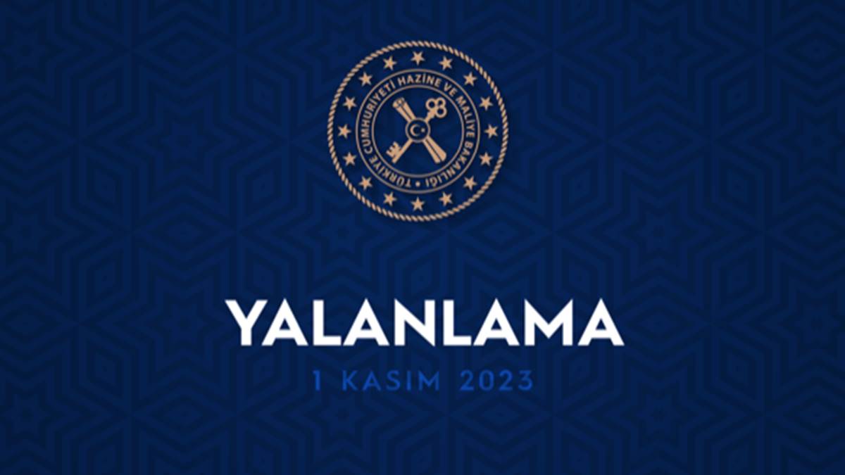 Maliye Bakanlığı Resmi internet sitesinde Sözcü gazetesinin 01.11.2023 tarihli “Şimdi